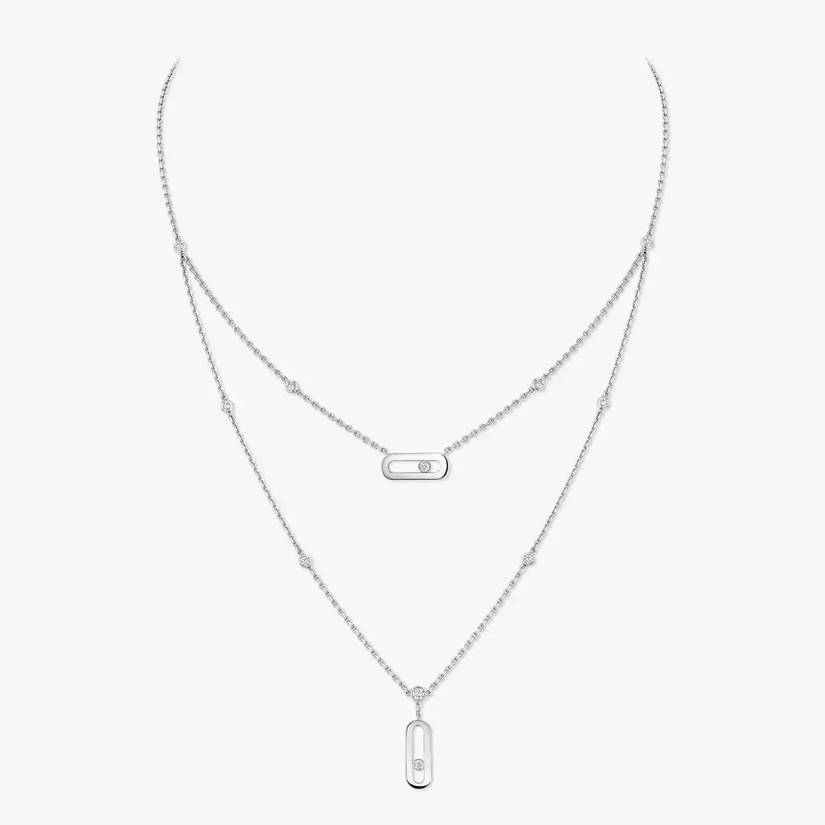 [Saipan]MOVE UNO DOUBLE-PENDANT NECKLACE