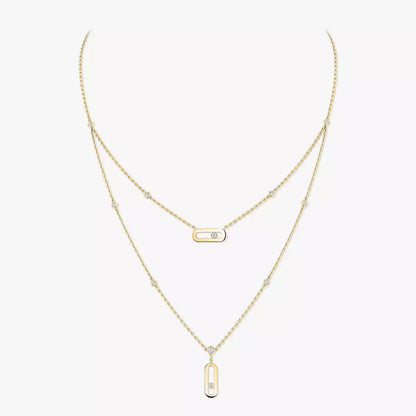 [Saipan]MOVE UNO DOUBLE-PENDANT NECKLACE