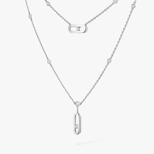 [Saipan]MOVE UNO DOUBLE-PENDANT NECKLACE
