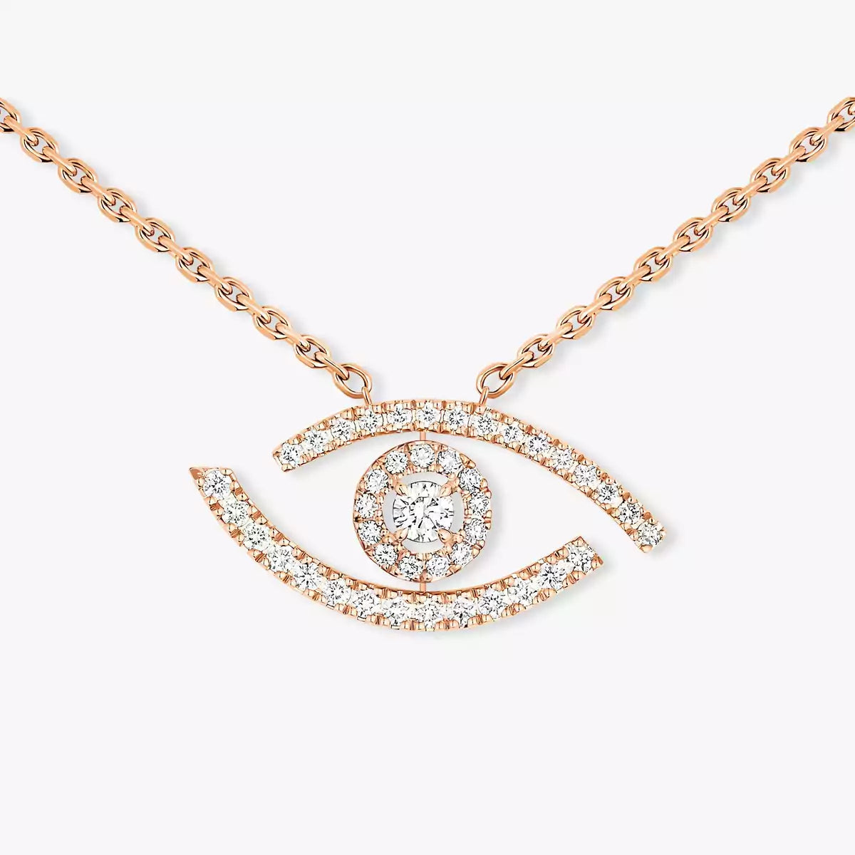 [Saipan]PAVÉ DIAMOND LUCKY EYE NECKLACE
