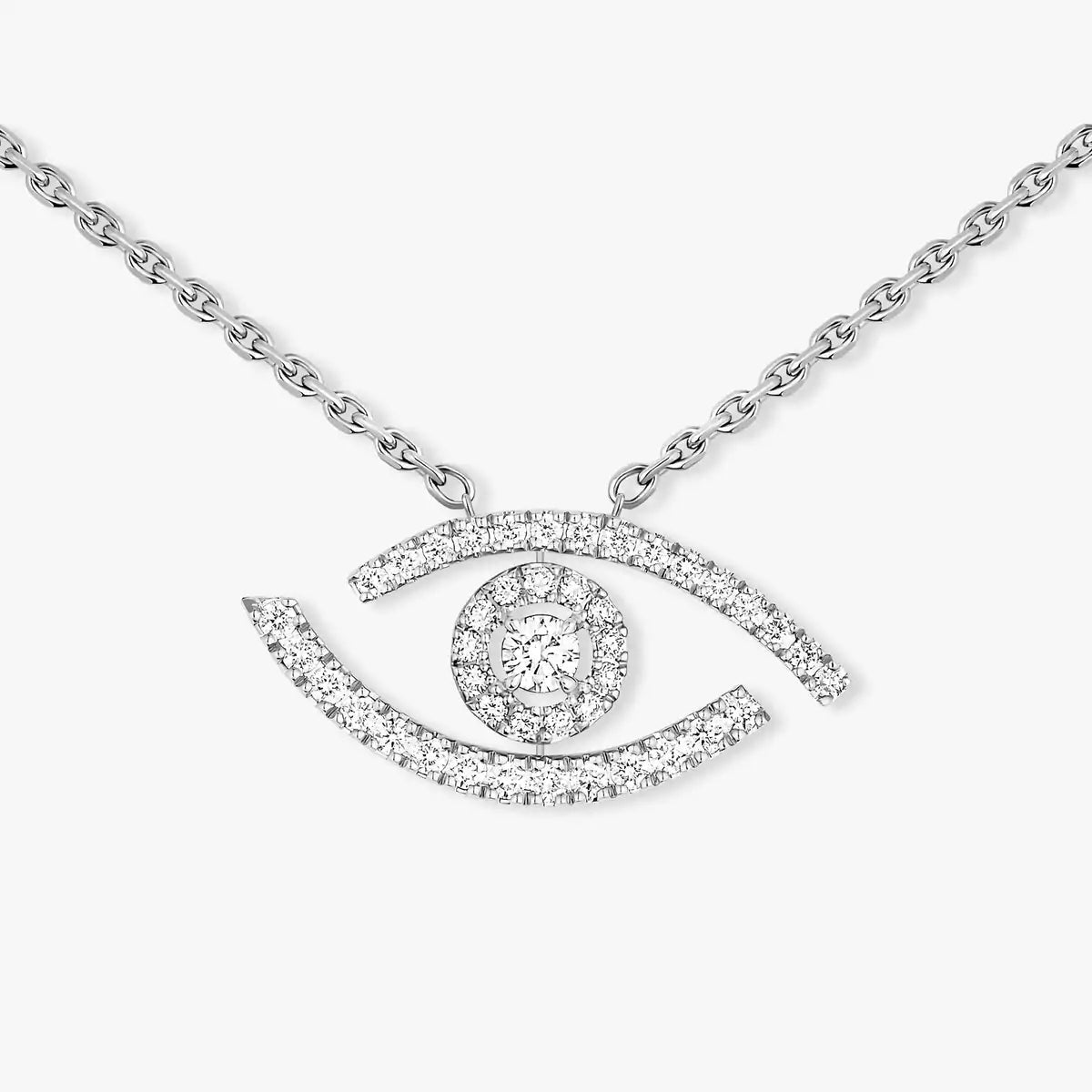 [Saipan]PAVÉ DIAMOND LUCKY EYE NECKLACE