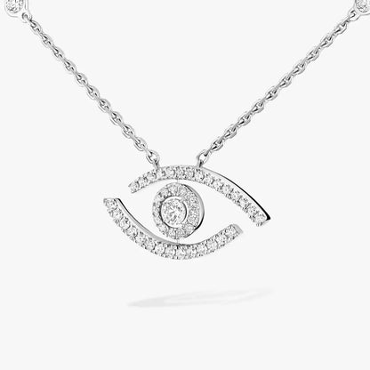 [Saipan]PAVÉ DIAMOND LUCKY EYE NECKLACE