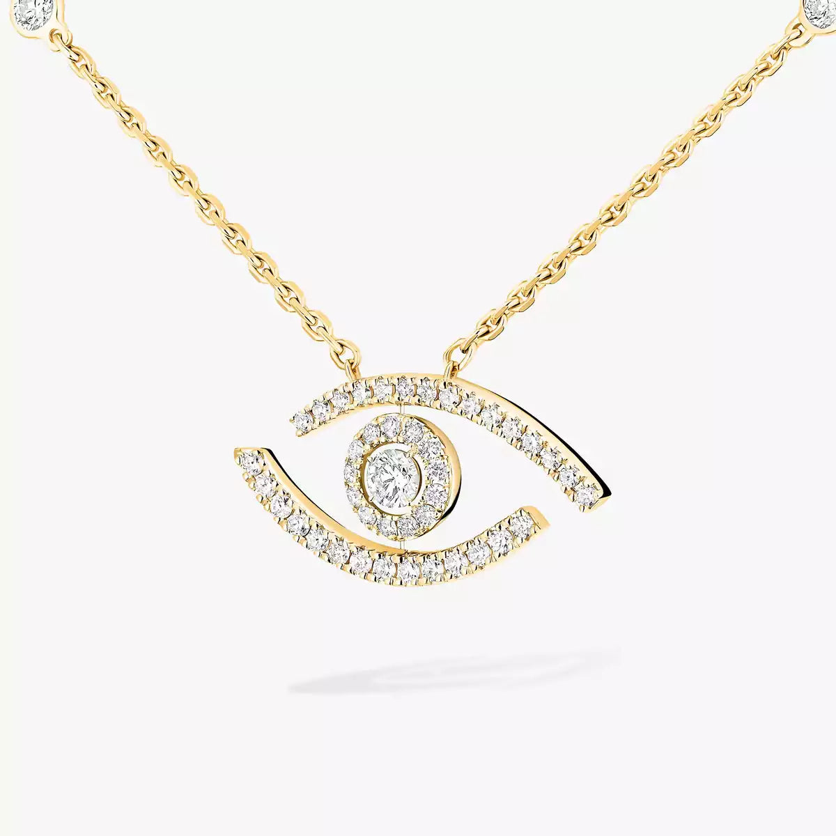 [Saipan]PAVÉ DIAMOND LUCKY EYE NECKLACE