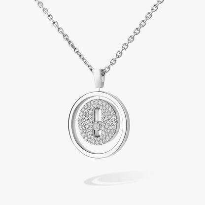 [Saipan]LUCKY MOVE FULL PAVÉ DIAMOND NECKLACE
