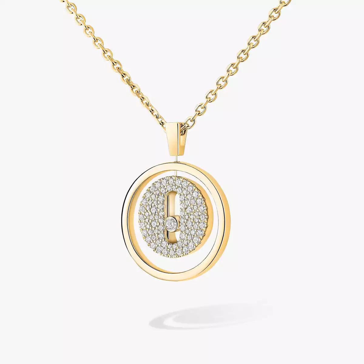 [Saipan]LUCKY MOVE FULL PAVÉ DIAMOND NECKLACE