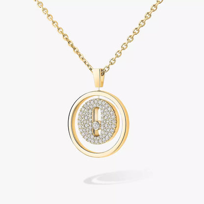 [Saipan]LUCKY MOVE FULL PAVÉ DIAMOND NECKLACE