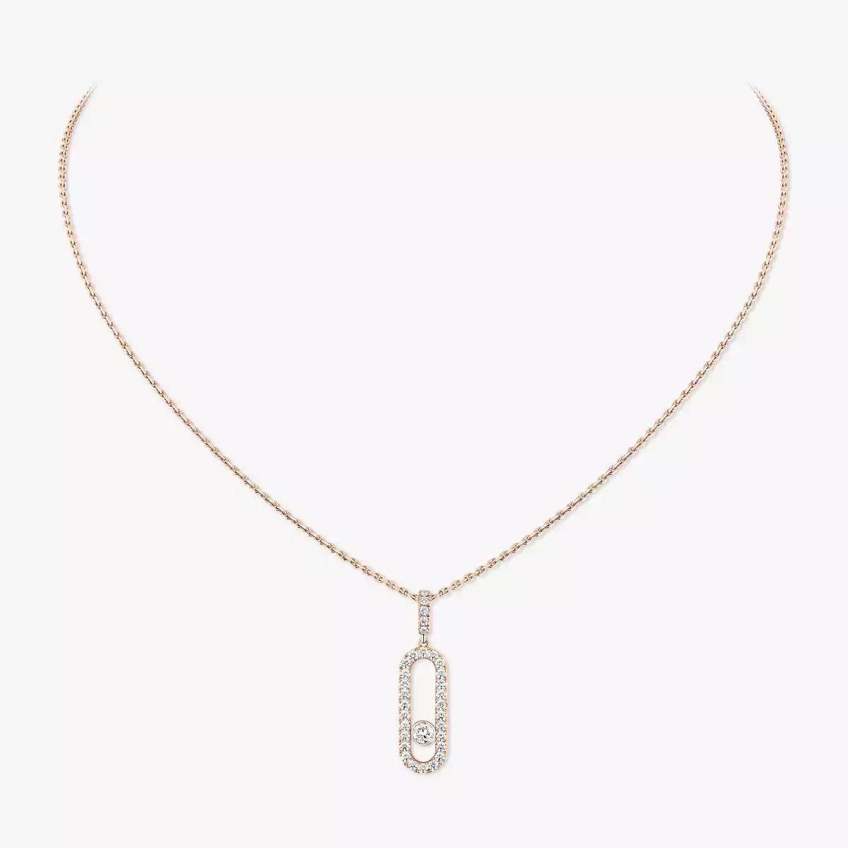 [Saipan]MOVE UNO FULL PAVÉ DIAMOND NECKLACE