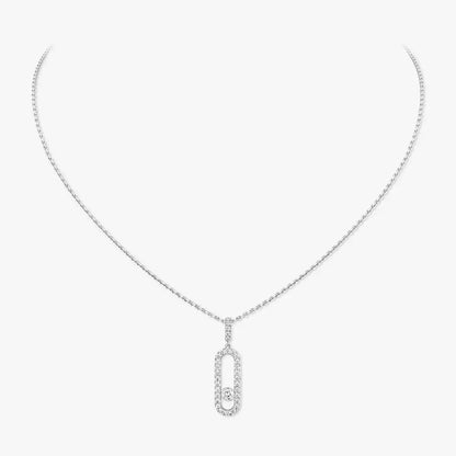 [Saipan]MOVE UNO FULL PAVÉ DIAMOND NECKLACE
