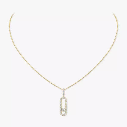 [Saipan]MOVE UNO FULL PAVÉ DIAMOND NECKLACE