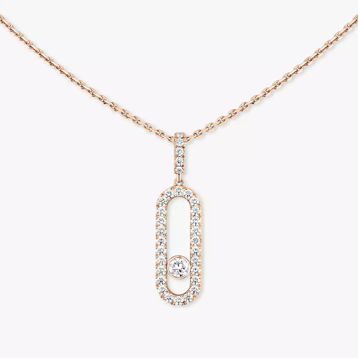 [Saipan]MOVE UNO FULL PAVÉ DIAMOND NECKLACE