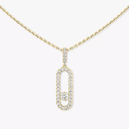 [Saipan]MOVE UNO FULL PAVÉ DIAMOND NECKLACE