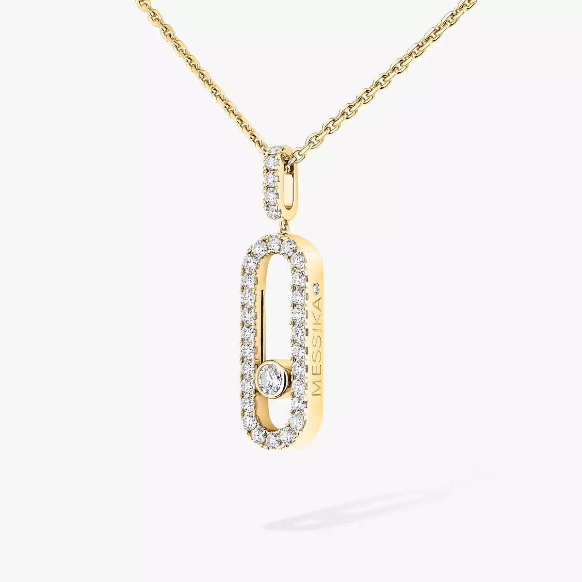 [Saipan]MOVE UNO FULL PAVÉ DIAMOND NECKLACE
