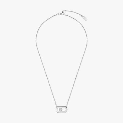 [Saipan]LARGE MOVE PENDANT SINGLE DIAMOND NECKLACE
