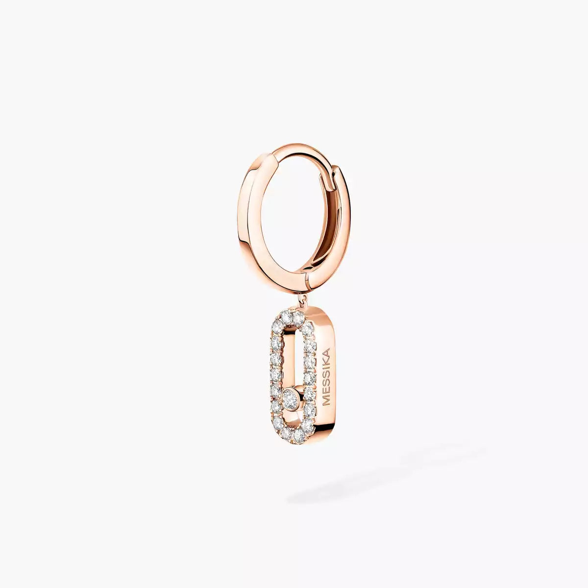 [Saipan]MOVE UNO SINGLE DIAMOND HOOP EARRINGS