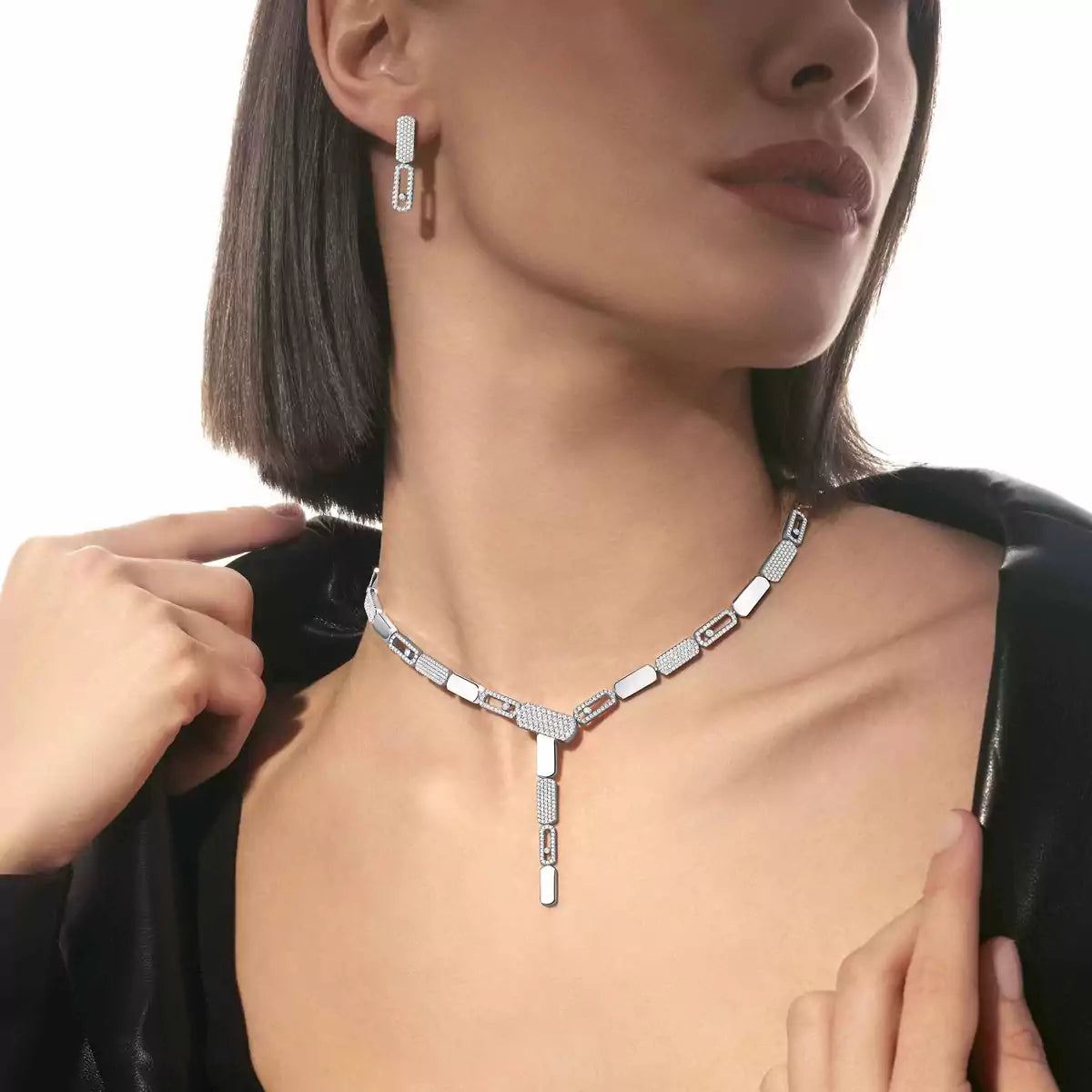 [Saipan]IMPERIAL MOVE SM DIAMOND EARRINGS