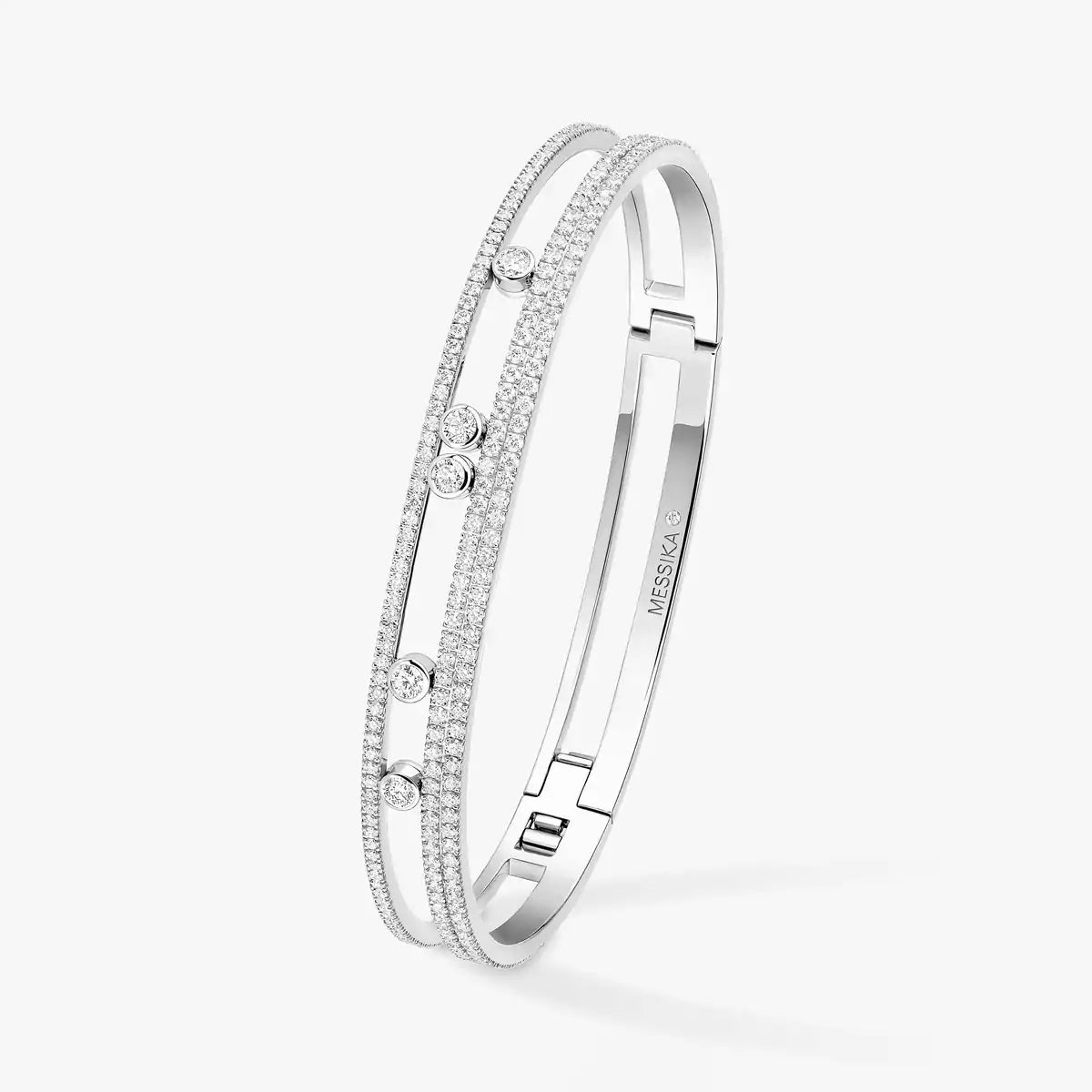 [Saipan]MOVE ROMANE PAVÉ DIAMOND BANGLE BRACELET