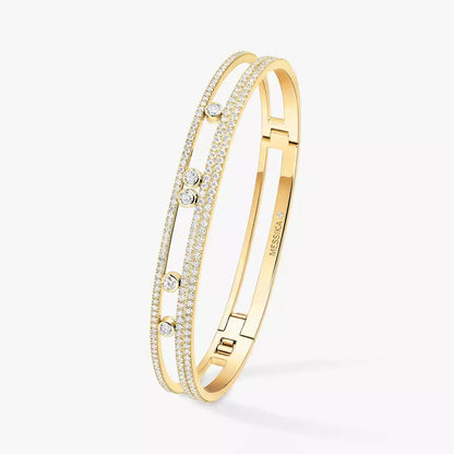 [Saipan]MOVE ROMANE PAVÉ DIAMOND BANGLE BRACELET