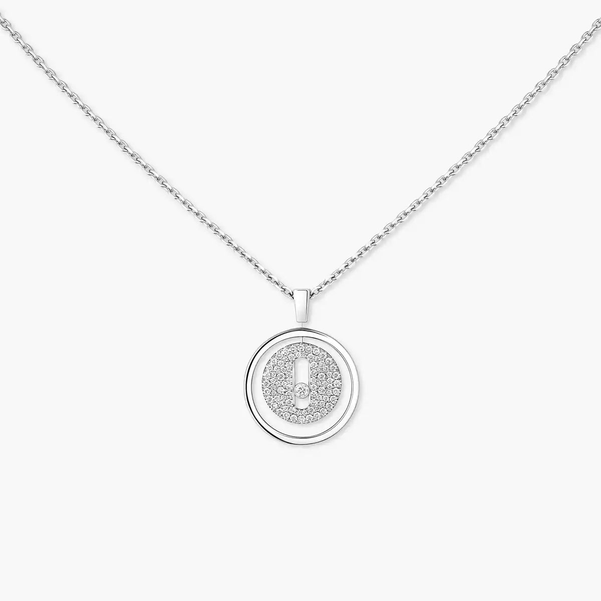 [Saipan]LUCKY MOVE FULL PAVÉ DIAMOND NECKLACE