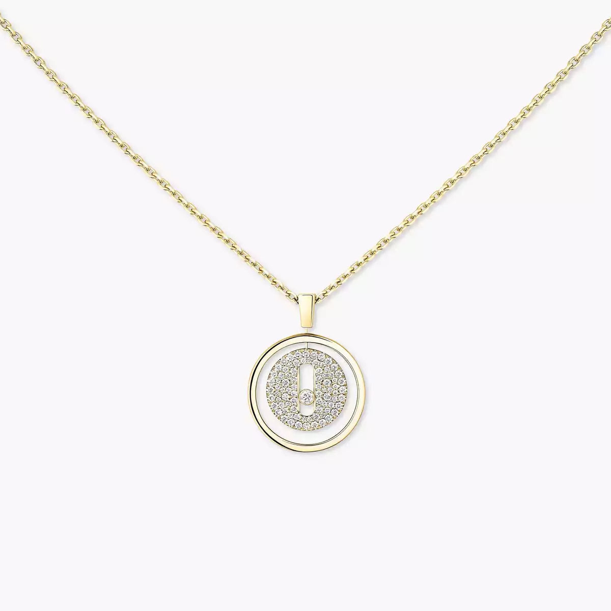 [Saipan]LUCKY MOVE FULL PAVÉ DIAMOND NECKLACE
