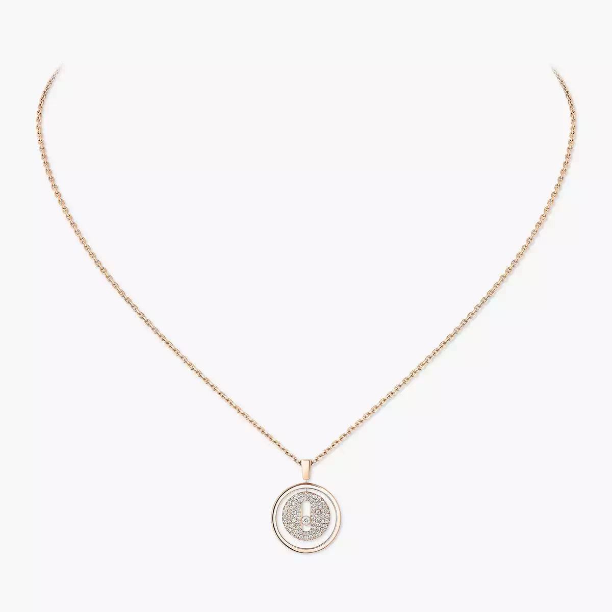 [Saipan]LUCKY MOVE FULL PAVÉ DIAMOND NECKLACE