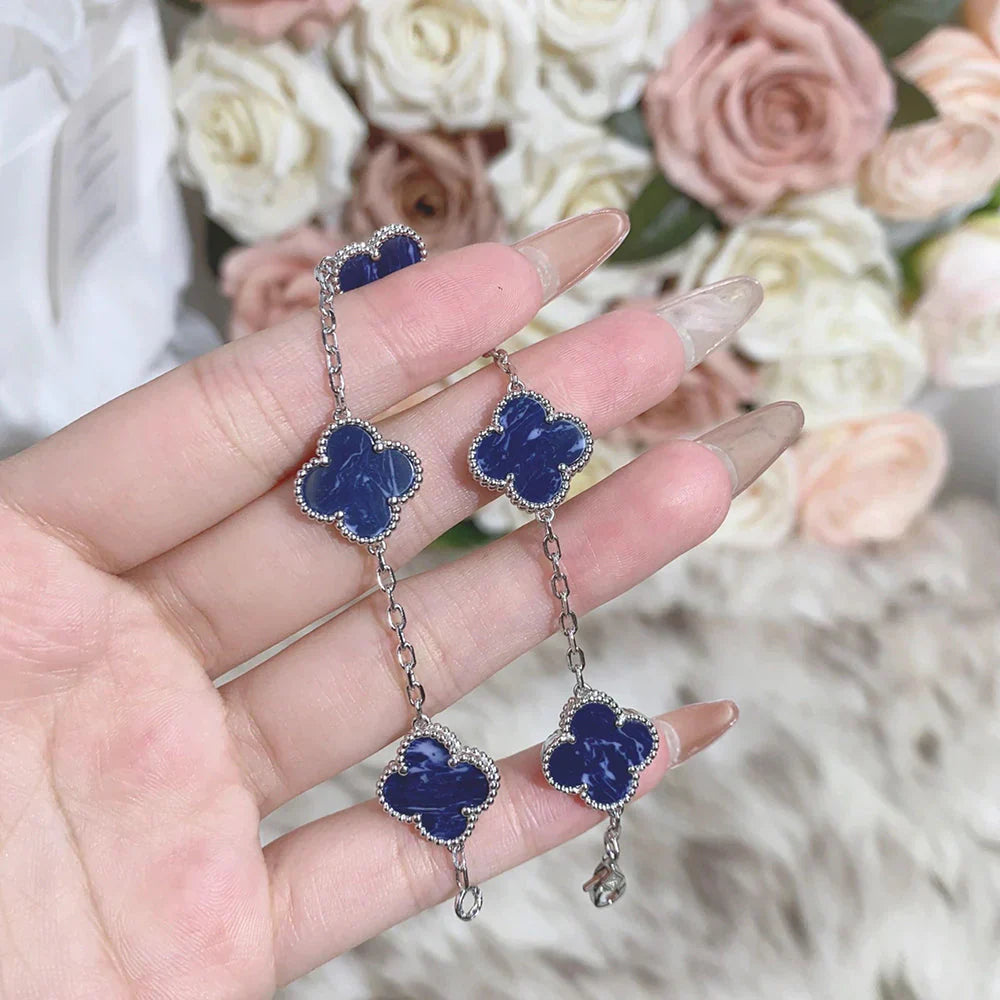 [Saipan]LUCKY CLOVER 5-MOTIF BRACELET - PIETERSITE COLLECTION