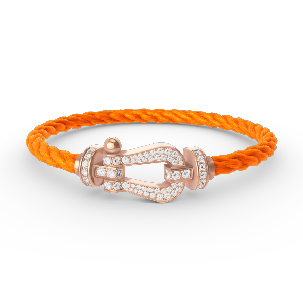 [Saipan]FORCE LARGE HORSESHOE FULL DIAMOND BRACELET - ROSE GOLD