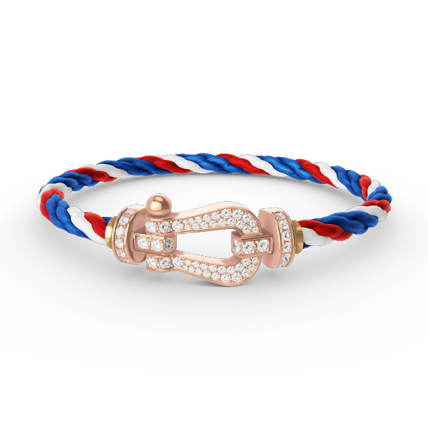 [Saipan]FORCE LARGE HORSESHOE FULL DIAMOND BRACELET - ROSE GOLD