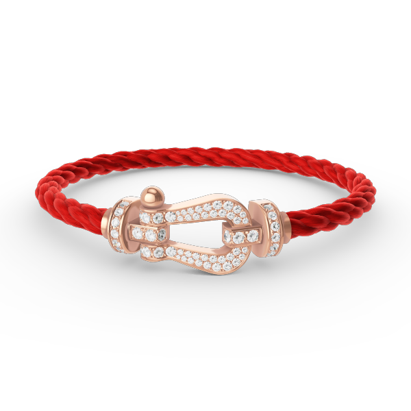 [Saipan]FORCE LARGE HORSESHOE FULL DIAMOND BRACELET - ROSE GOLD
