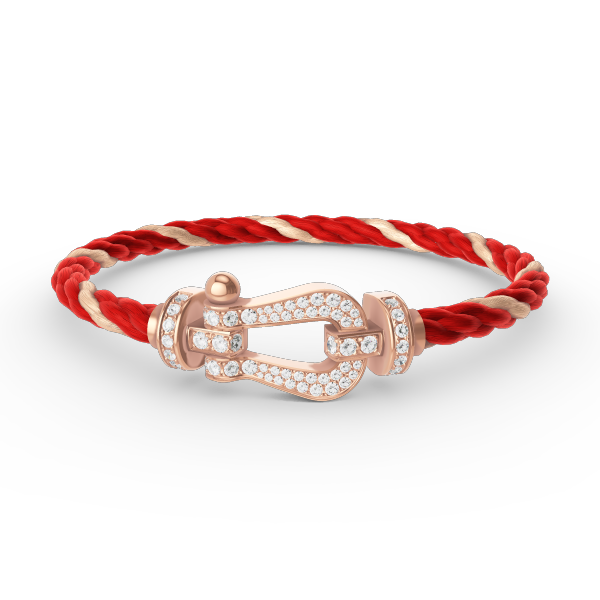 [Saipan]FORCE LARGE HORSESHOE FULL DIAMOND BRACELET - ROSE GOLD