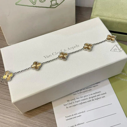 [Saipan]LUCKY CLOVER 5-MOTIF BRACELET - LASER COLLECTION