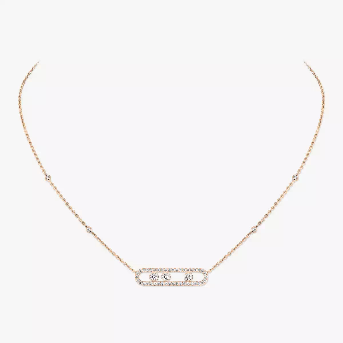 [Saipan]MOVE PAVÉ FULL DIAMOND NECKLACE