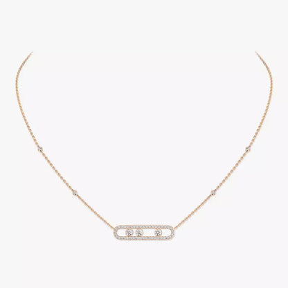 [Saipan]MOVE PAVÉ FULL DIAMOND NECKLACE