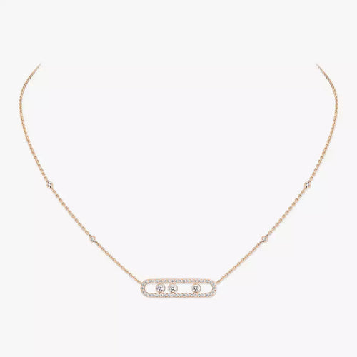 [Saipan]MOVE PAVÉ FULL DIAMOND NECKLACE