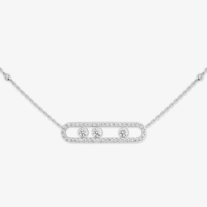 [Saipan]MOVE PAVÉ FULL DIAMOND NECKLACE