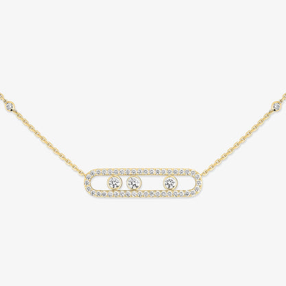 [Saipan]MOVE PAVÉ FULL DIAMOND NECKLACE