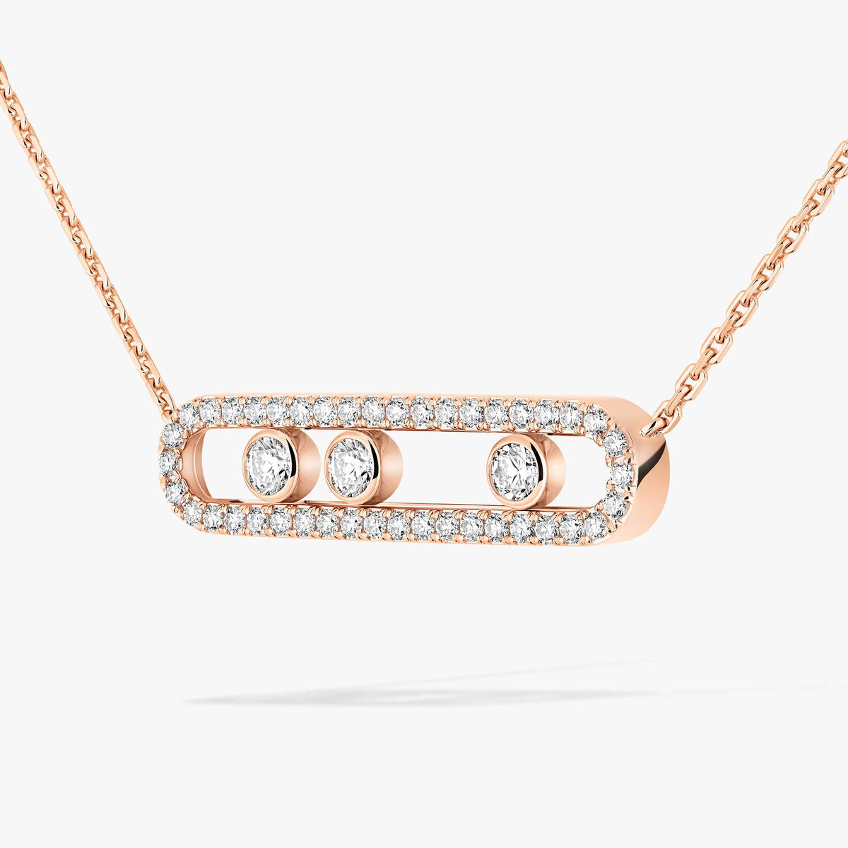 [Saipan]MOVE PAVÉ FULL DIAMOND NECKLACE