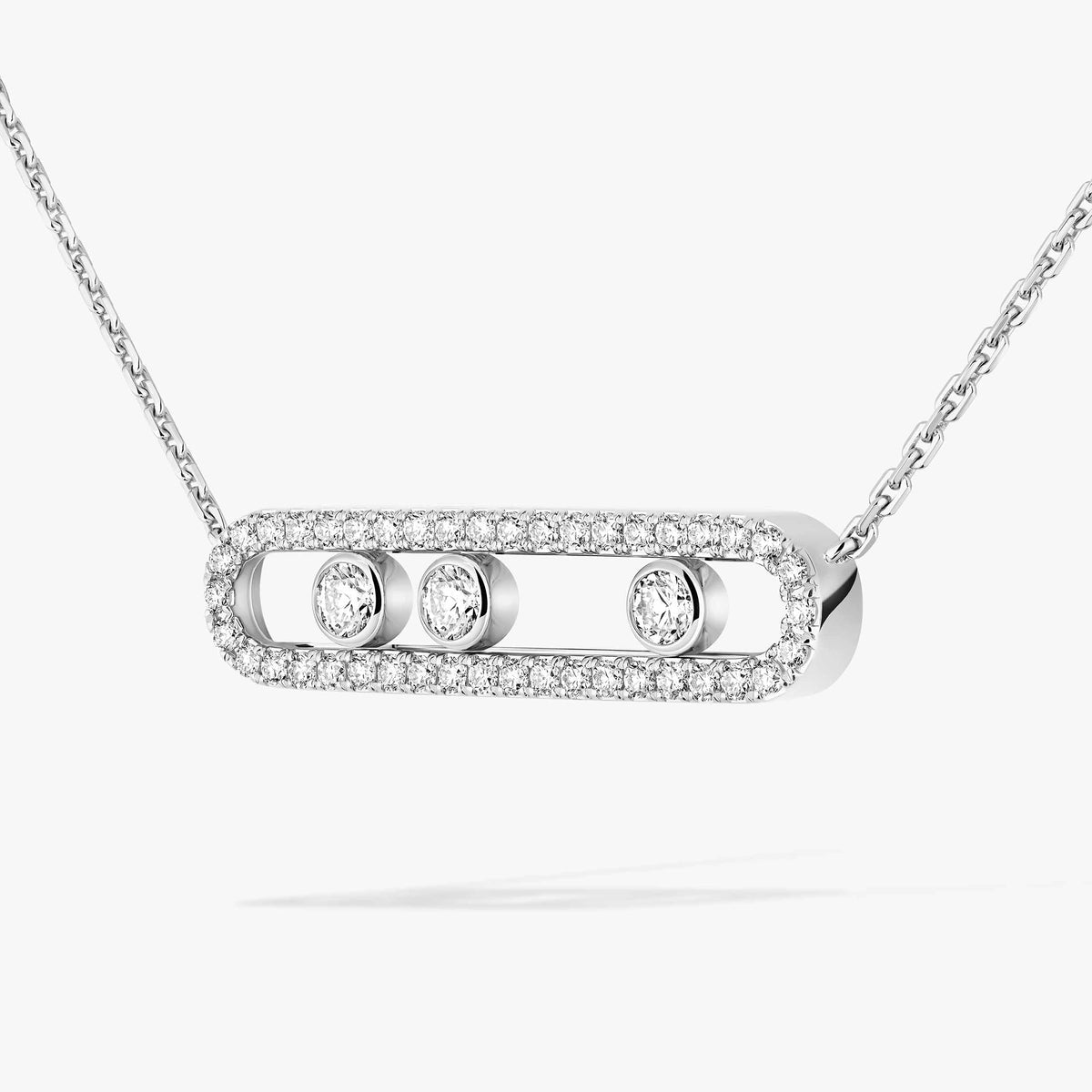 [Saipan]MOVE PAVÉ FULL DIAMOND NECKLACE