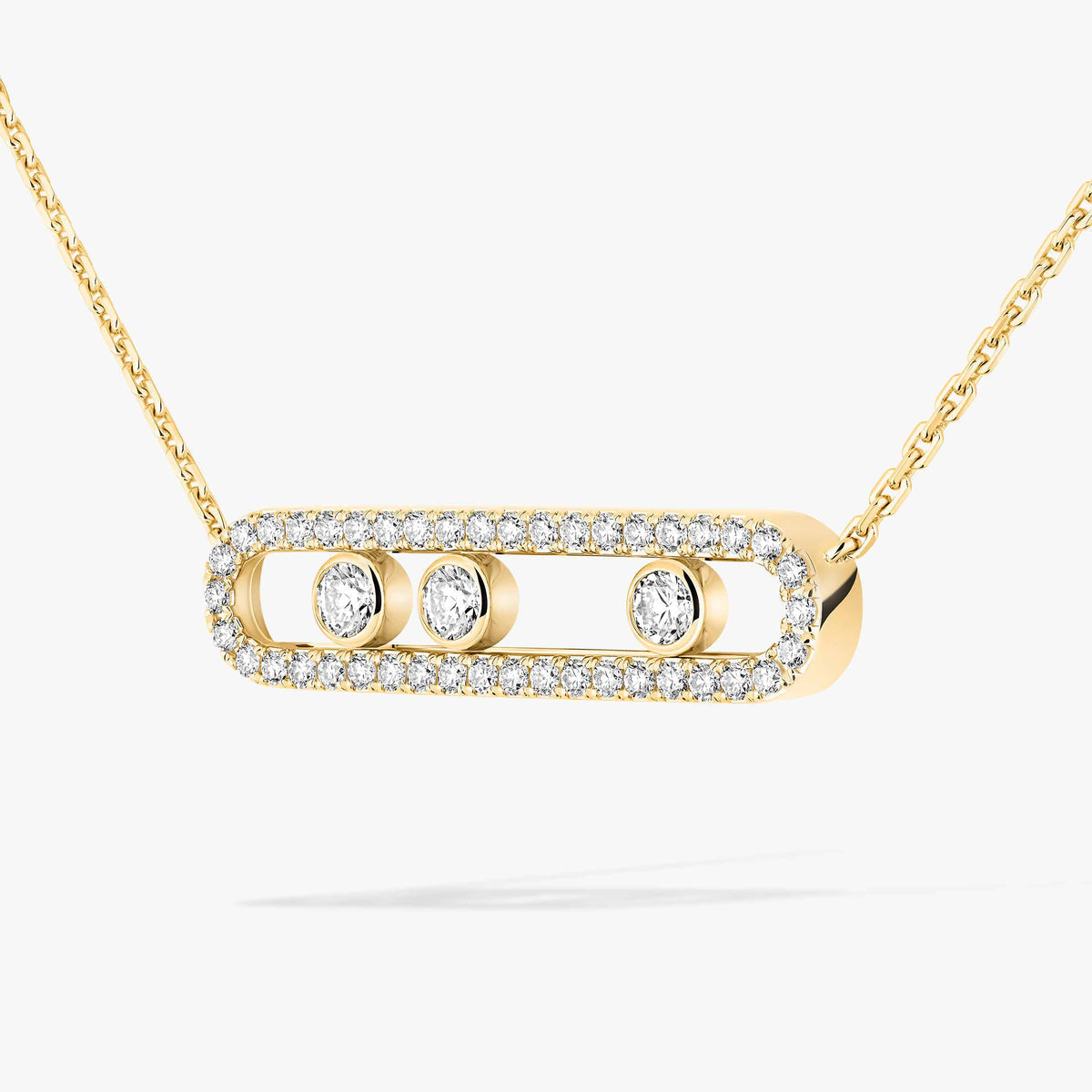 [Saipan]MOVE PAVÉ FULL DIAMOND NECKLACE