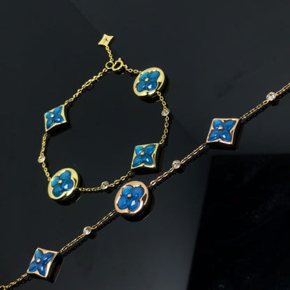 [Saipan]STAR AND SUN 4 MOTIF BLUE BRACELET
