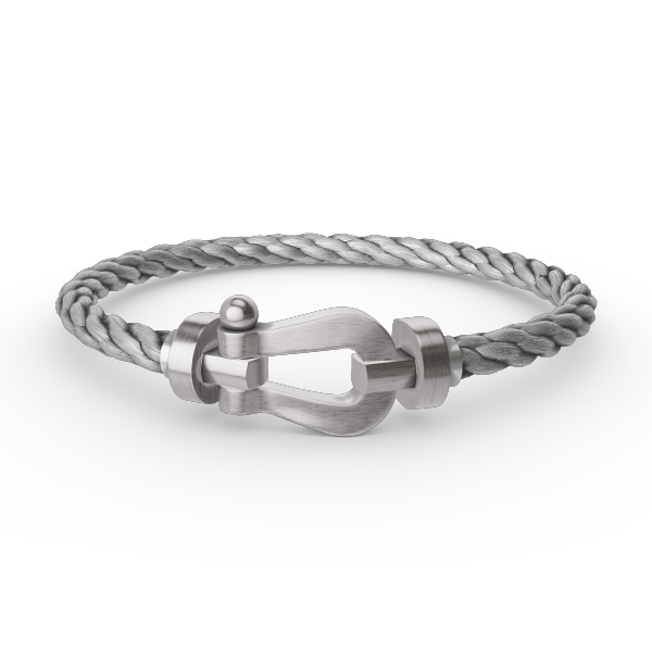 [Saipan]FORCE LARGE HORSESHOE BRACELET - WHITE GOLD