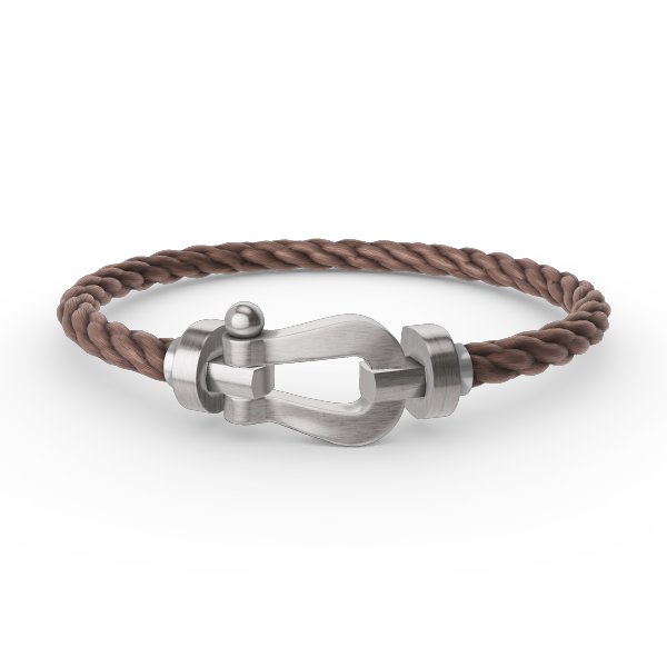 [Saipan]FORCE LARGE HORSESHOE BRACELET - WHITE GOLD