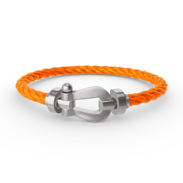 [Saipan]FORCE LARGE HORSESHOE BRACELET - WHITE GOLD