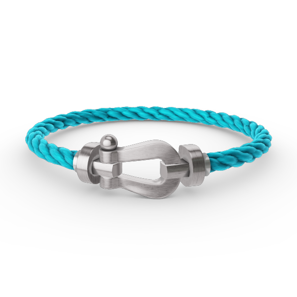 [Saipan]FORCE LARGE HORSESHOE BRACELET - WHITE GOLD