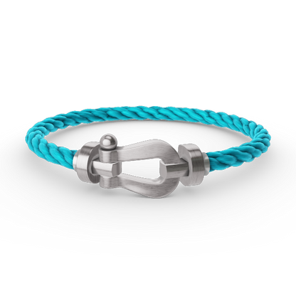 [Saipan]FORCE LARGE HORSESHOE BRACELET - WHITE GOLD