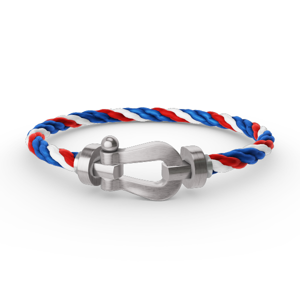[Saipan]FORCE LARGE HORSESHOE BRACELET - WHITE GOLD