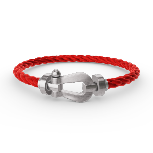[Saipan]FORCE LARGE HORSESHOE BRACELET - WHITE GOLD