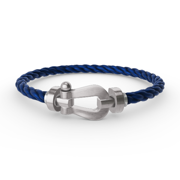 [Saipan]FORCE LARGE HORSESHOE BRACELET - WHITE GOLD