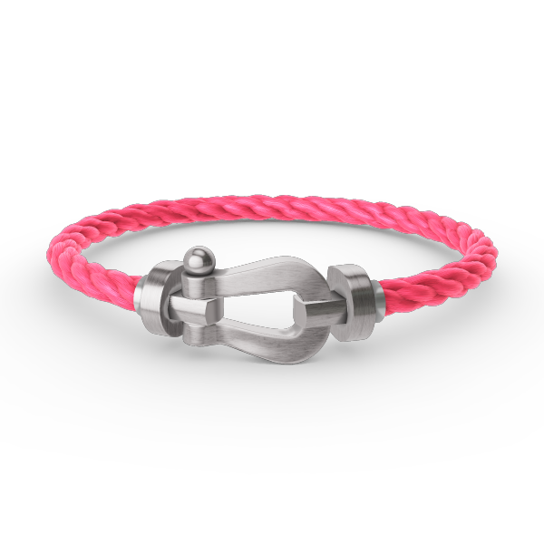 [Saipan]FORCE LARGE HORSESHOE BRACELET - WHITE GOLD