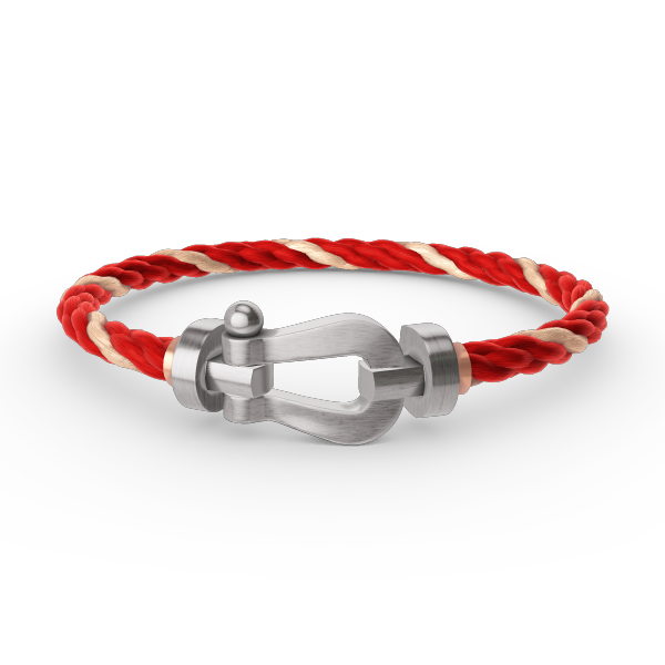 [Saipan]FORCE LARGE HORSESHOE BRACELET - WHITE GOLD
