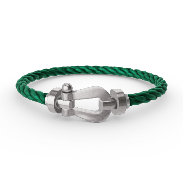 [Saipan]FORCE LARGE HORSESHOE BRACELET - WHITE GOLD